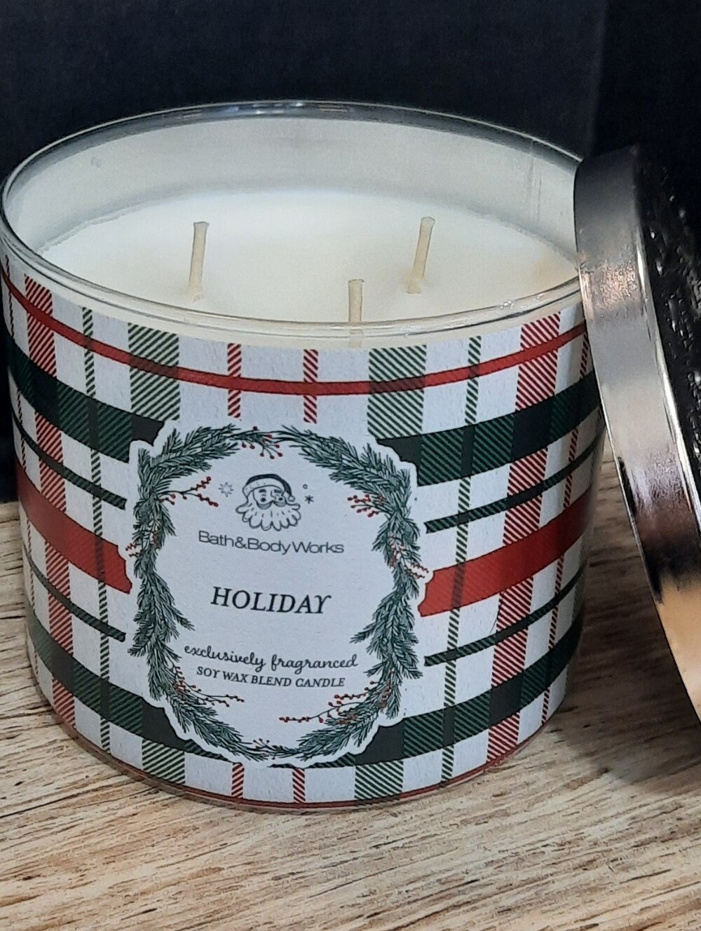 "HOLIDAY" Bath And Body Works 3 WICK